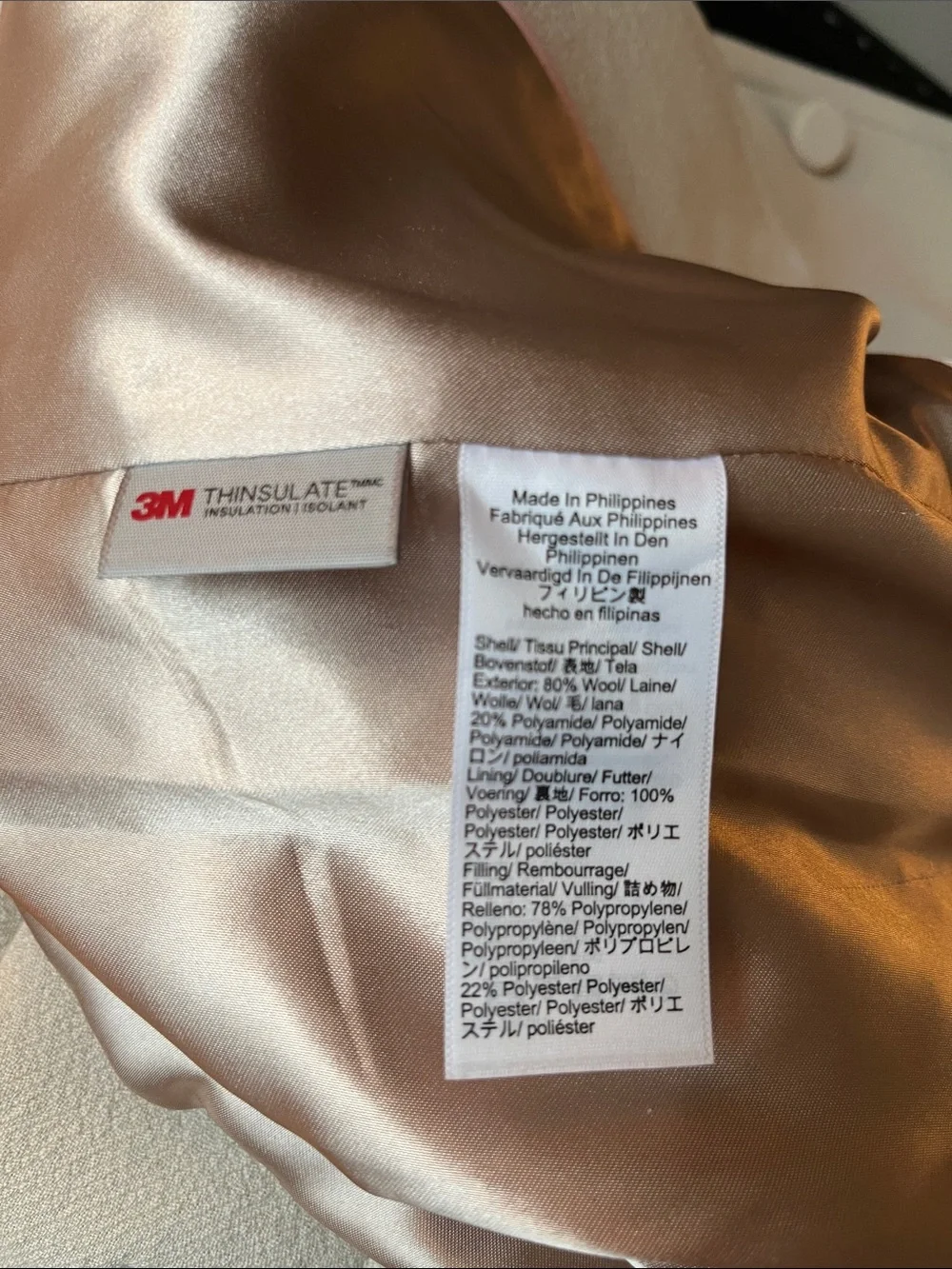NWT J.Crew | Salon coat in Italian double-cloth wool | Oatmeal Ivory | Size 6